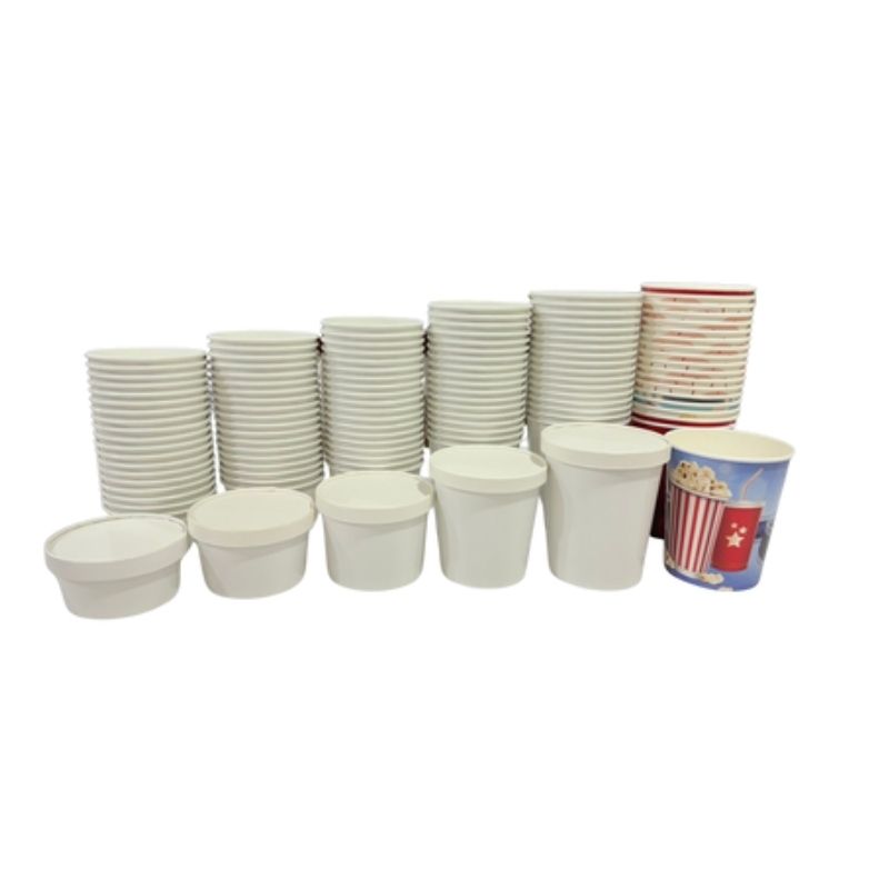 Plain White Food Containers